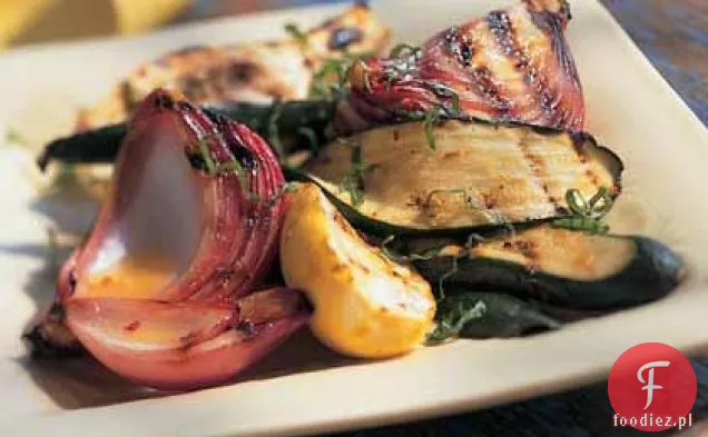 Grillowana Sałatka z cukinii i dyni z sosem cytrusowym