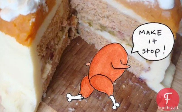 Cakespy: Święto Dziękczynienia ciasto z prawdziwego indyka! I Resztki