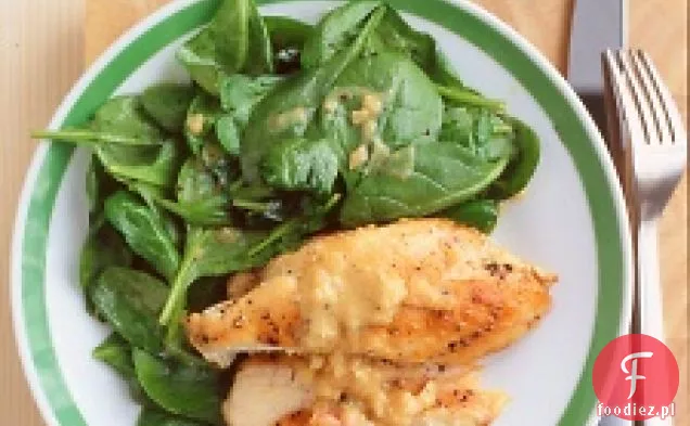 Kurczak Smażony Ze Szpinakiem