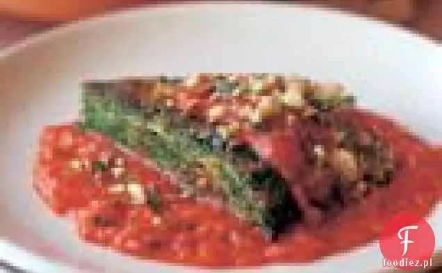 Omlet Szpinakowy Z Sosem Pomidorowym