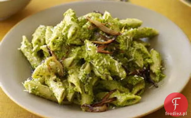 Makaron z pesto Orzechowo-szpinakowym