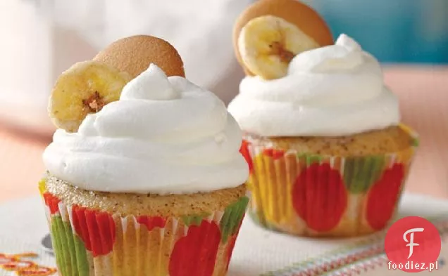 Babeczki Z Budyniem Bananowym