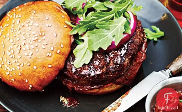 Parmezan Buffalo hamburgery z ketchupem balsamicznym