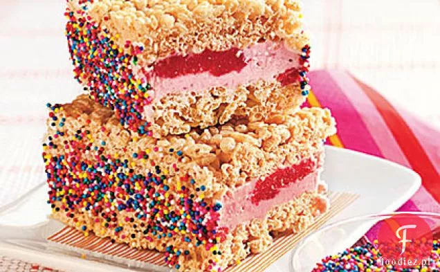 Ryżowe Krispies Traktują Kanapki Z Lodami