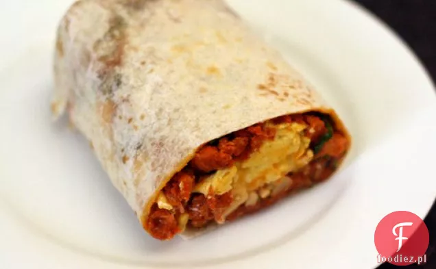 Kolacja: Śniadanie Burrito z Chorizo, ziemniakami i jajkiem