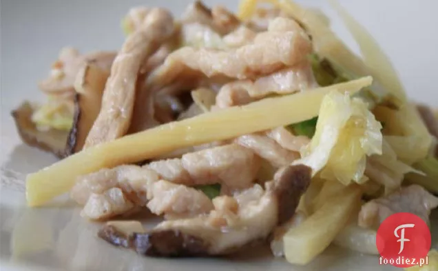 Wieprzowina smażona z napą, Shitake i bambusem