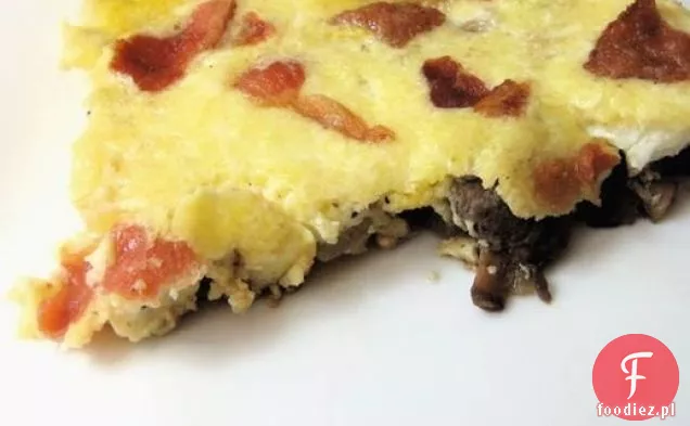Zdrowe i pyszne: Frittata z pieczarkami, boczkiem i parmezanem