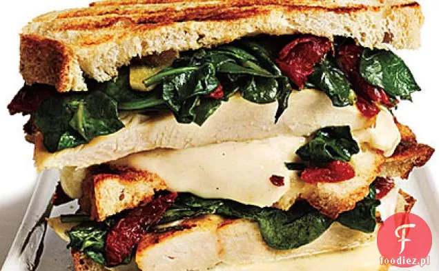 Rozmaryn - Panini z kurczaka ze szpinakiem i suszonymi pomidorami