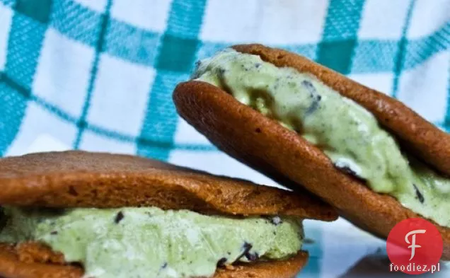 Lemon Basil Chocolate Chip Ice Cream Sandwiches