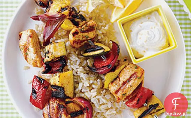 Kebaby z kurczaka w sosie jogurtowo-Tahini