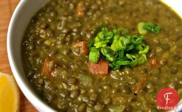 Dziś Kolacja: zupa z soczewicy curry z przecierem z ciecierzycy
