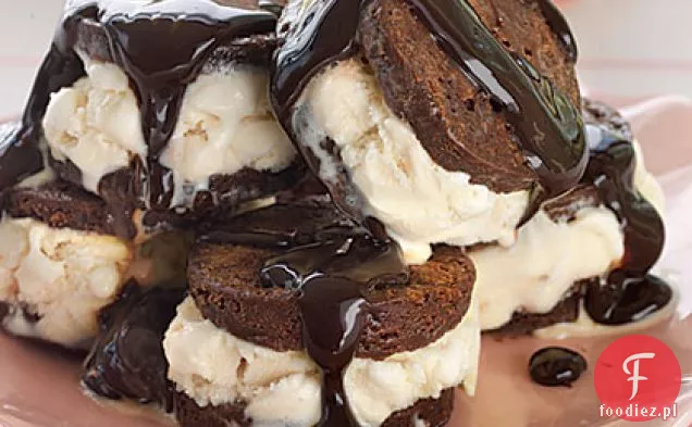 Hot Fudge Brownie Sundaes