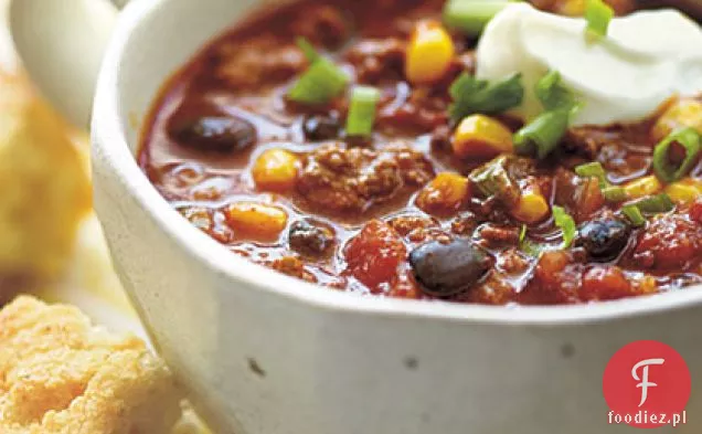 Beefy Corn and Black Bean Chili