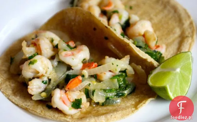 Tacos de Camarones al Mojo de Ajo (Sautéed Shrimp Tacos)