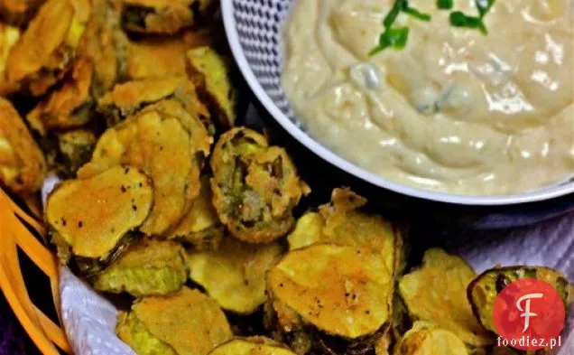 Smażone ogórki z pikantnym Remoulade