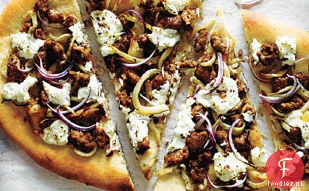 Kiełbasa, koper włoski i Pizza Ricotta