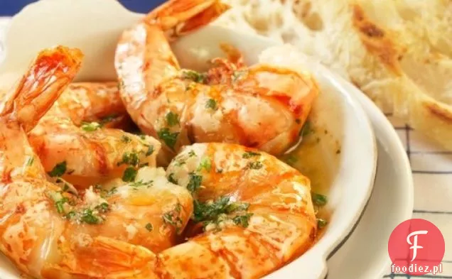 Gambas au Beurre d ' Escargot