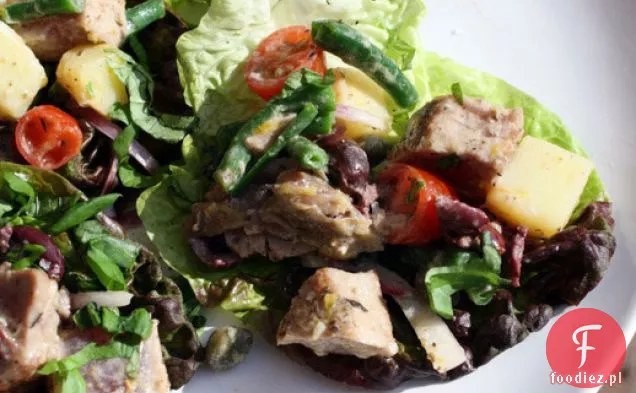 Zapiekane Rzadkie Niçoise Tuńczyk Sałata Kubki