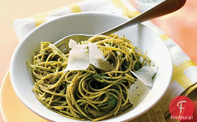 Swiss Chard Pesto Pasta