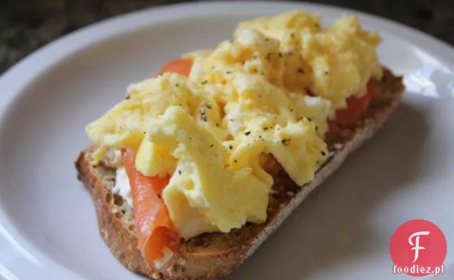 Lox & Eggs On Rustic Toast Recipe