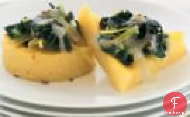 Polenta Galettes With Por & Swiss Chard