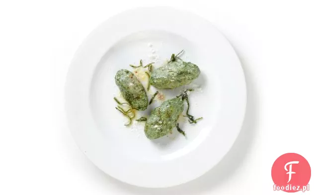 Chard Szwajcarski Malfatti Z Masłem Szałwiowym Brązowym