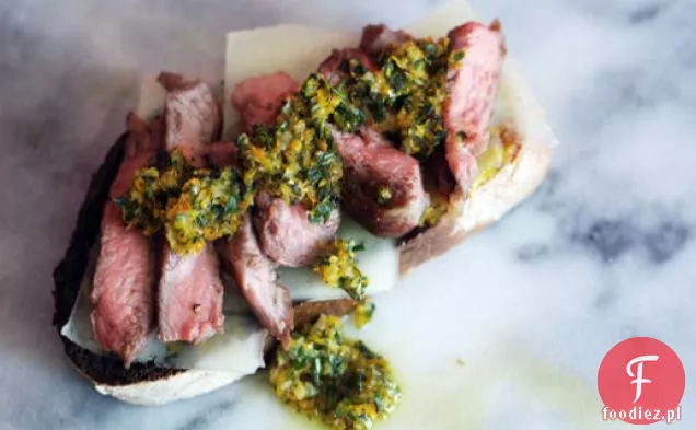Kanapki z jagnięciną i pomarańczą-ziołowe Gremolata