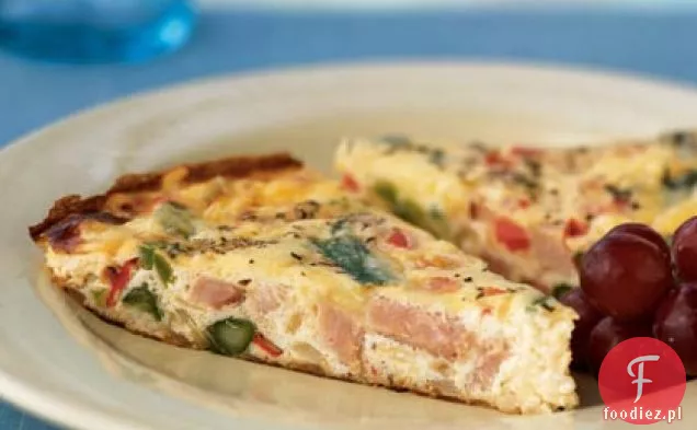 Frittata z szynką i szparagami