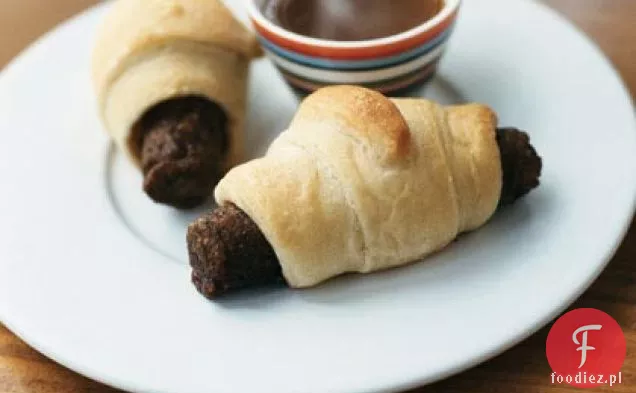 Prosięta wegetariańskie w kocach z sosem do maczania