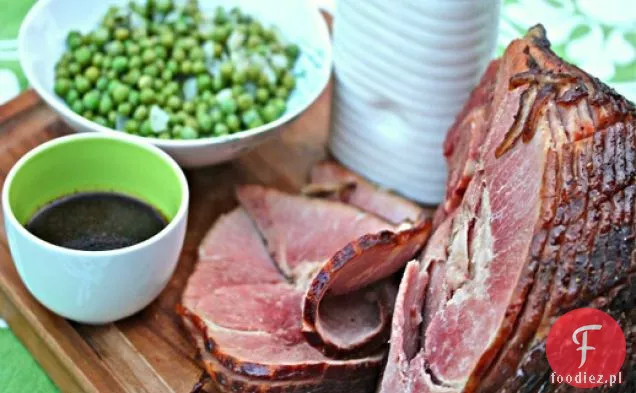 Szynka Balsamiczna Z Bazylią Groszkiem Angielskim