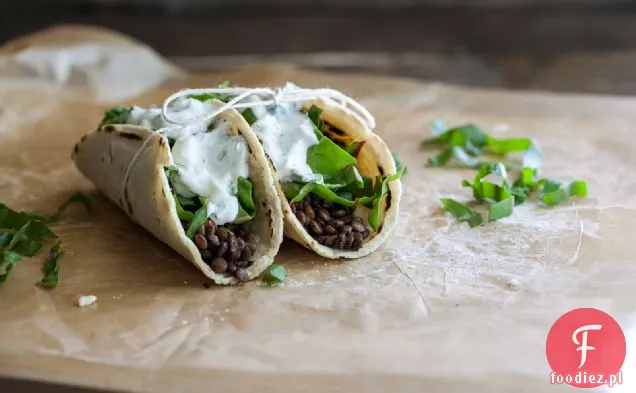 Tacos z soczewicy i szwajcarskiego Chard (z domowymi tortillami)