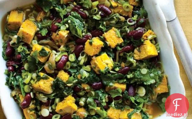 Gulasz z zielonych ziół i fasoli (Ghormeh Sabzi) z