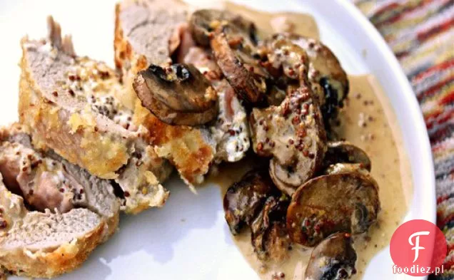Polędwiczki wieprzowe Cordon Bleu z sosem Pieczarkowo-musztardowym