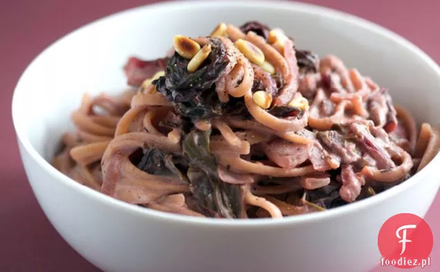 Creamy Red Chard Linguine
