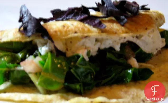 Tęczowy Omlet Z Szalotką I Kozim Serem