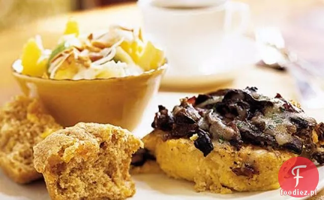 Zapiekanka kasza z pieczarkami, Prosciutto i Provolone