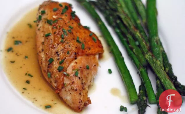 Zapiekana pierś z kurczaka Susan Spicer z octem, musztardą i estragonem