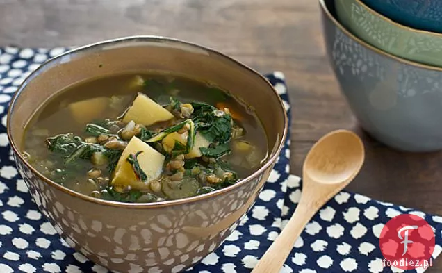 Zupa Z Boczniaka, Soczewicy I Ziemniaków