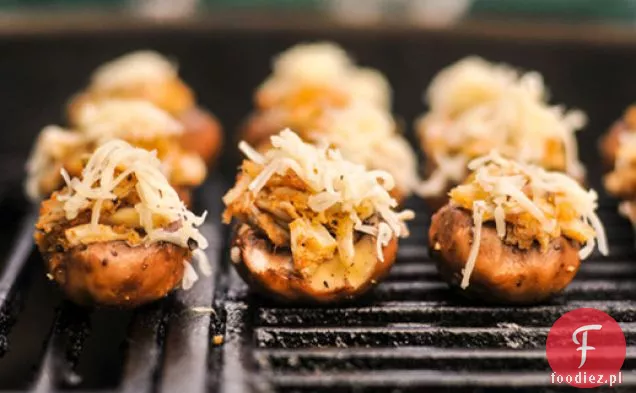 Grillowane Pieczarki faszerowane krabami i Fontiną