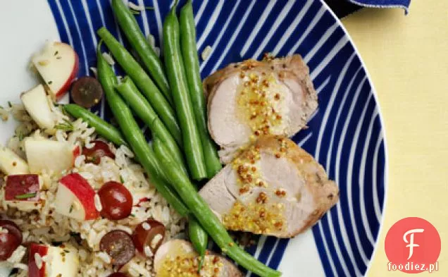 Brązowy ryż Basmati i pieczona Polędwica wieprzowa