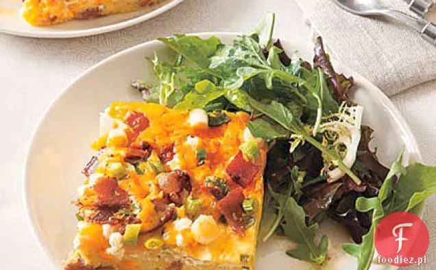 Frittata z boczkiem i serem