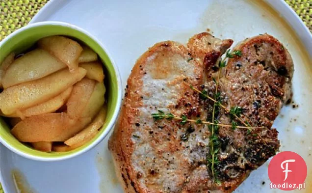 Pieczone Kotlety Wieprzowe Z Pijanymi Jabłkami