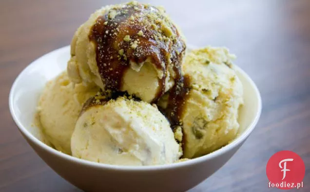 Lody Z Białego Sezamu Pistacjowego Crunch