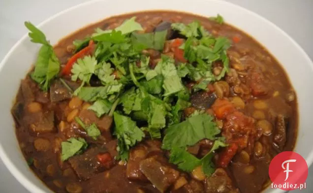 Gotuj książkę: soczewica i bakłażan Chili Kret