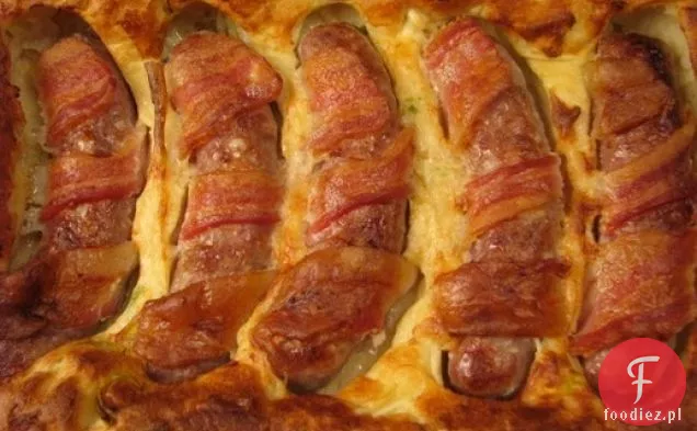 Niedzielny Brunch: ropuchy zawinięte w boczek w dziurze wypełnionej Pora