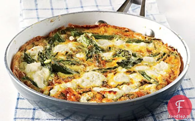 Herby Frittata z warzywami i kozim serem