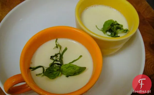 Ugotuj książkę: świeża bazylia Panna Cotta