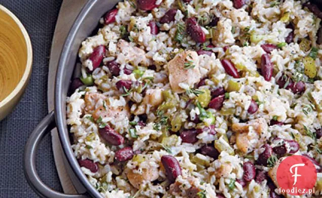 Baked Louisiana Dirty Rice and Beans