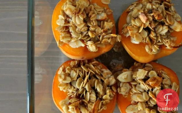 Pieczone morele z brązowym cukrem Streusel