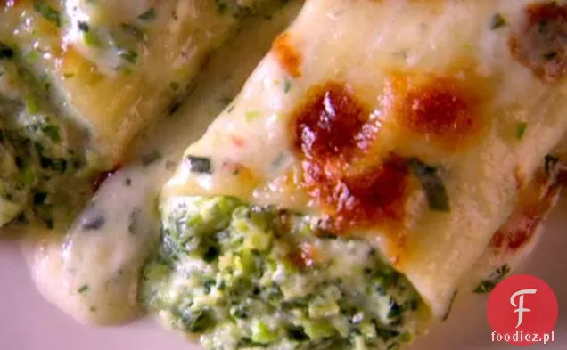 Szwajcarski Chard i groszek Manicotti (Zima)